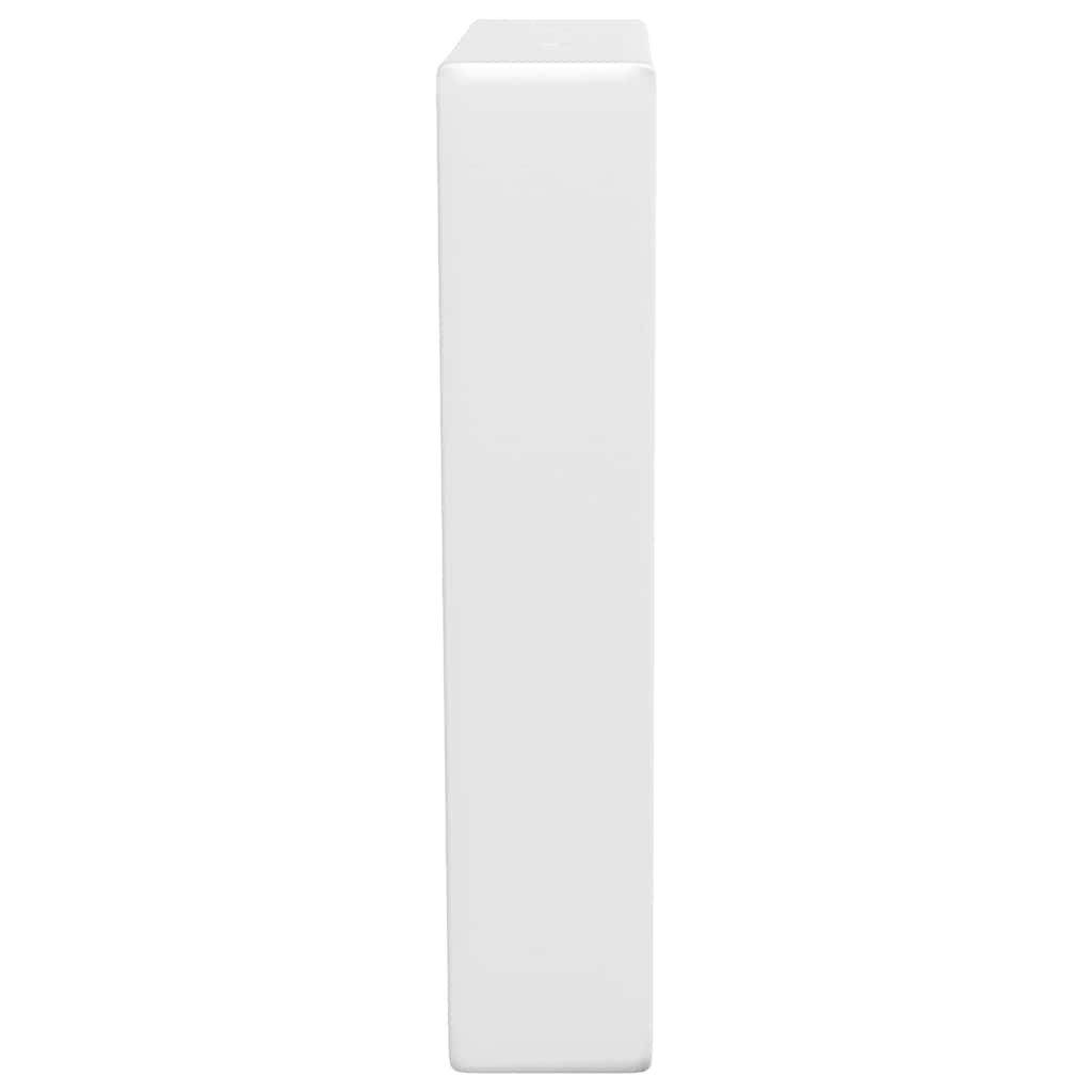 Shelf Brackets for Washbasin 2 pcs White Trapezium Steel