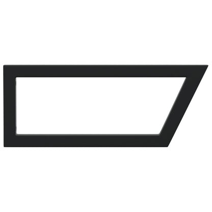 Shelf Brackets for Washbasin 2 pcs Black Trapezium Steel