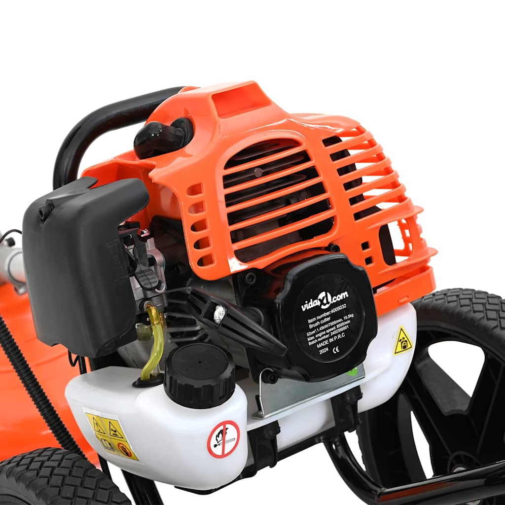 Brush Cutter with Wheels Orange 52 cc 1.45 kW