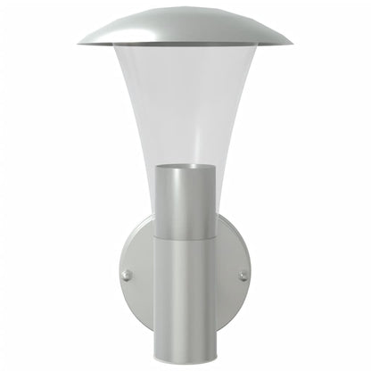 Outdoor Wall Lights 2pcs Silver Stainless Steel