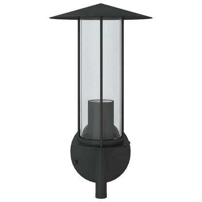 Outdoor Wall Light Black Stainless Steel