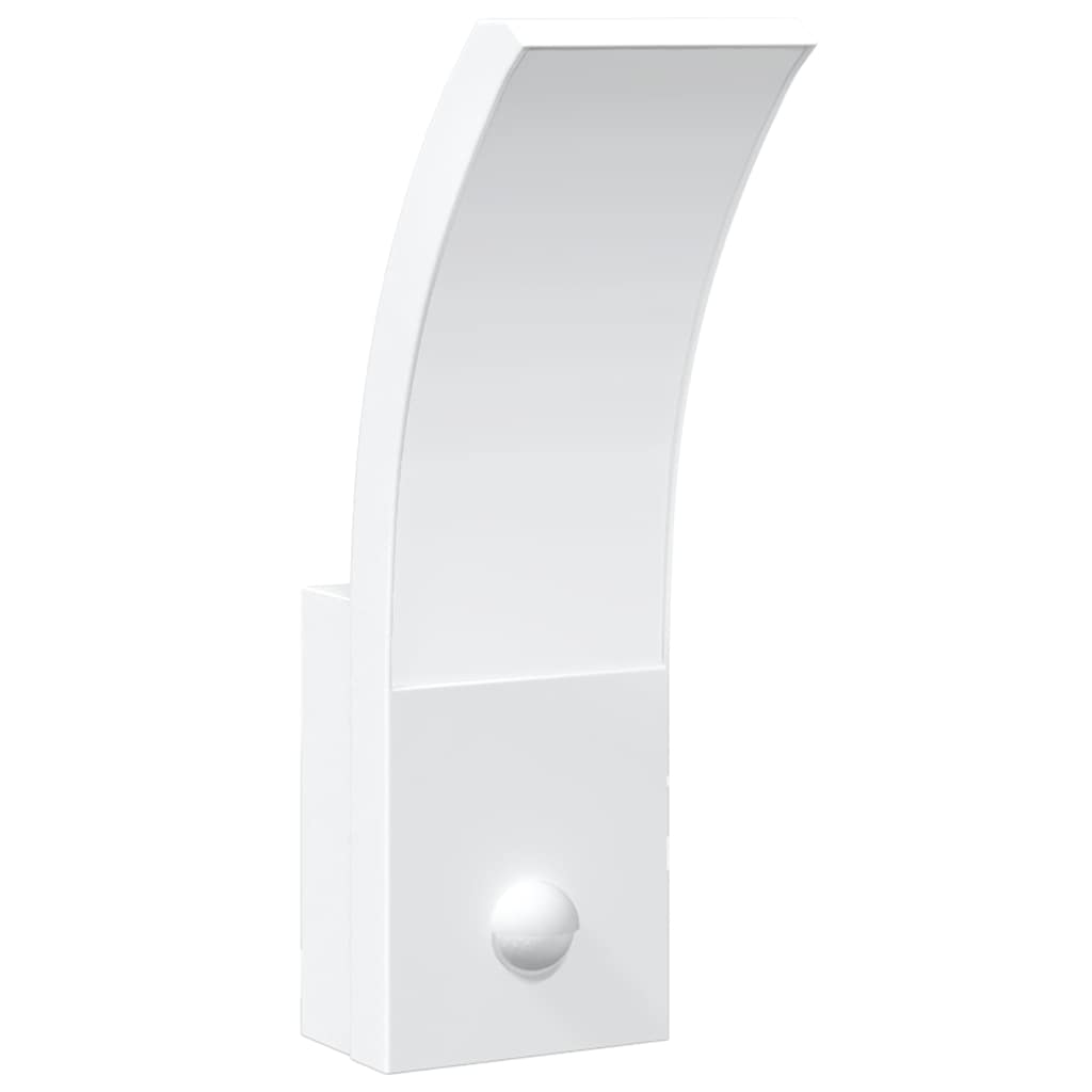 Outdoor LED Wall Lights with Sensors 2pcs White Die-cast Aluminium