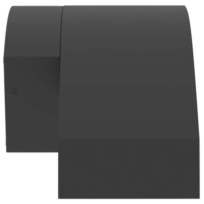Outdoor LED Wall Lights with Sensors 2pcs Black Die-cast Aluminium