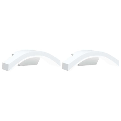 Outdoor LED Wall Lights 2pcs White Die-cast Aluminium