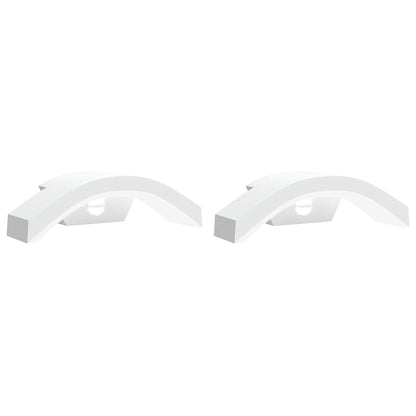 Outdoor LED Wall Lights with Sensors 2pcs White Die-cast Aluminium