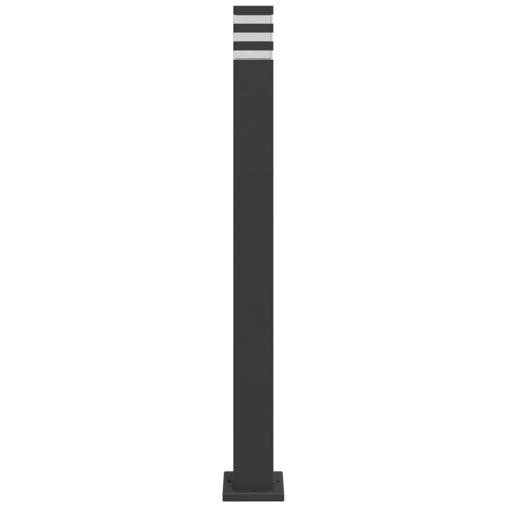 Outdoor Floor Lamps 3pcs Black 110 cm Aluminium