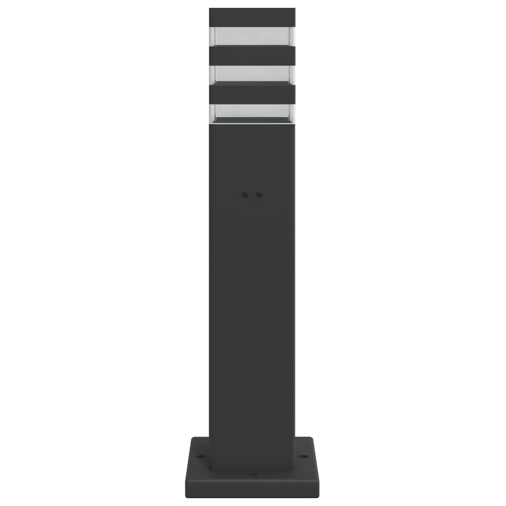 Outdoor Floor Lamp with Outlet Black 50 cm Aluminium