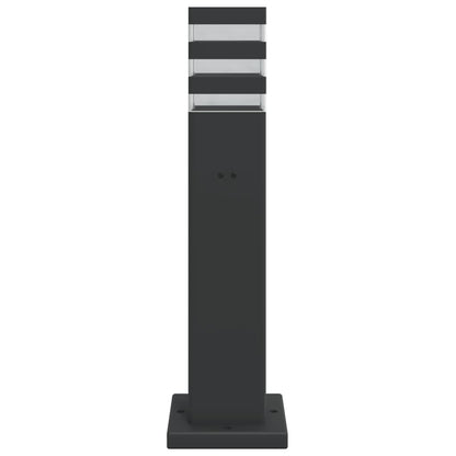Outdoor Floor Lamp with Outlet Black 50 cm Aluminium
