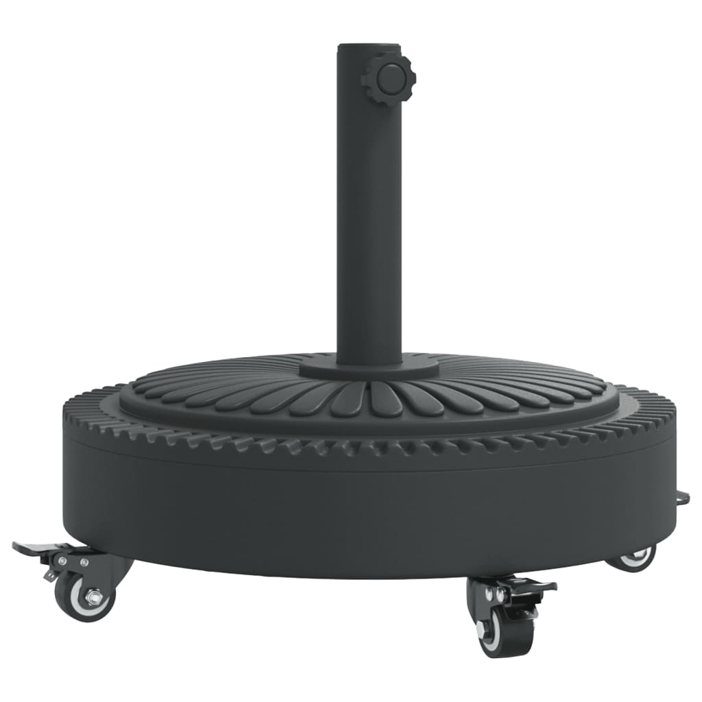 Parasol Base with Wheels for Ø1.5"/1.9" Poles 59.5 lb Round