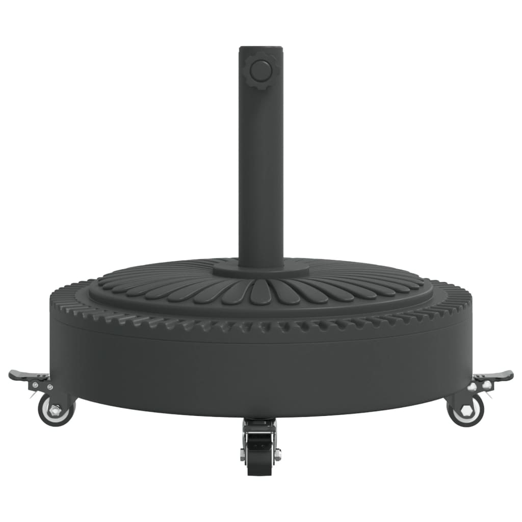 Parasol Base with Wheels for Ø1.5"/1.9" Poles 59.5 lb Round