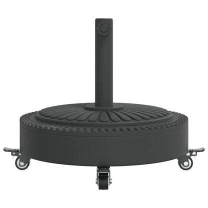 Parasol Base with Wheels for Ø1.5"/1.9" Poles 59.5 lb Round