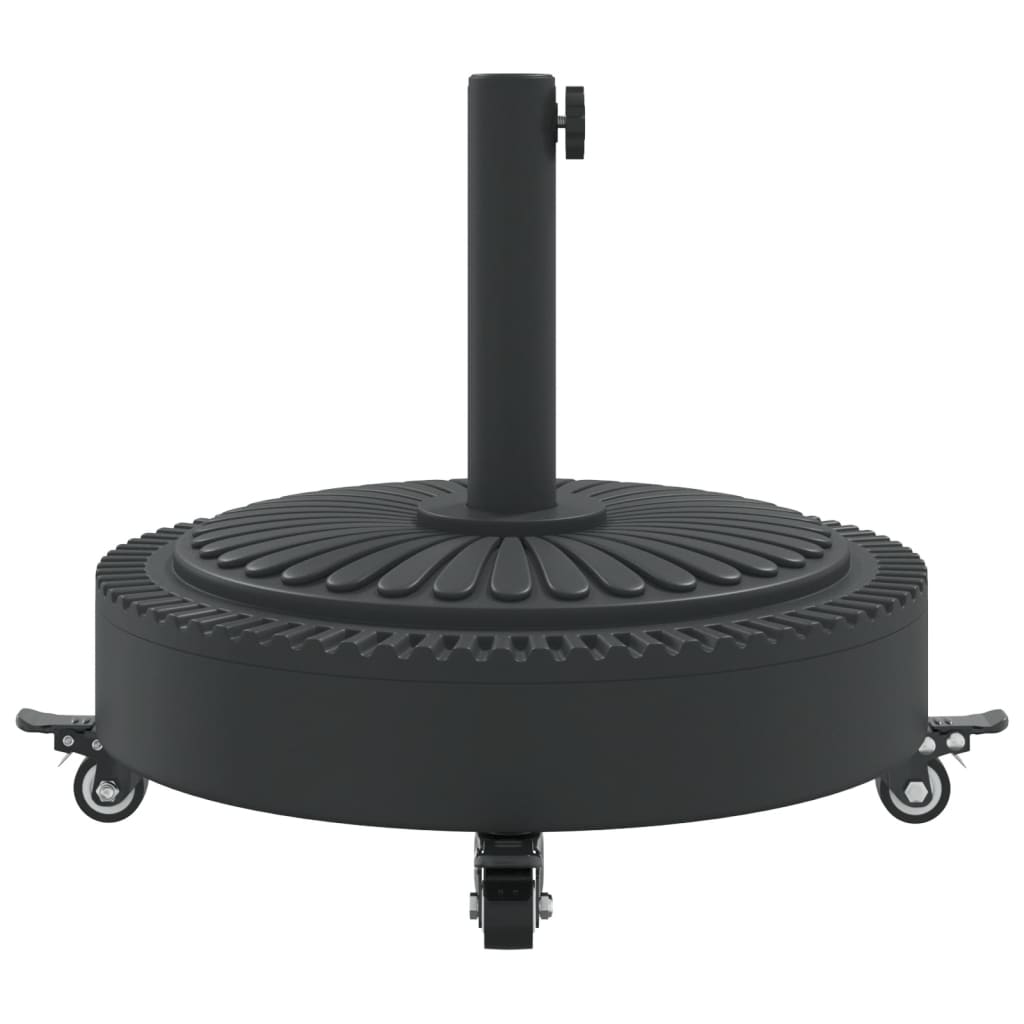 Parasol Base with Wheels for Ø1.5"/1.9" Poles 59.5 lb Round