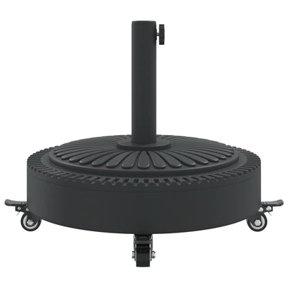 Parasol Base with Wheels for Ø1.5"/1.9" Poles 59.5 lb Round