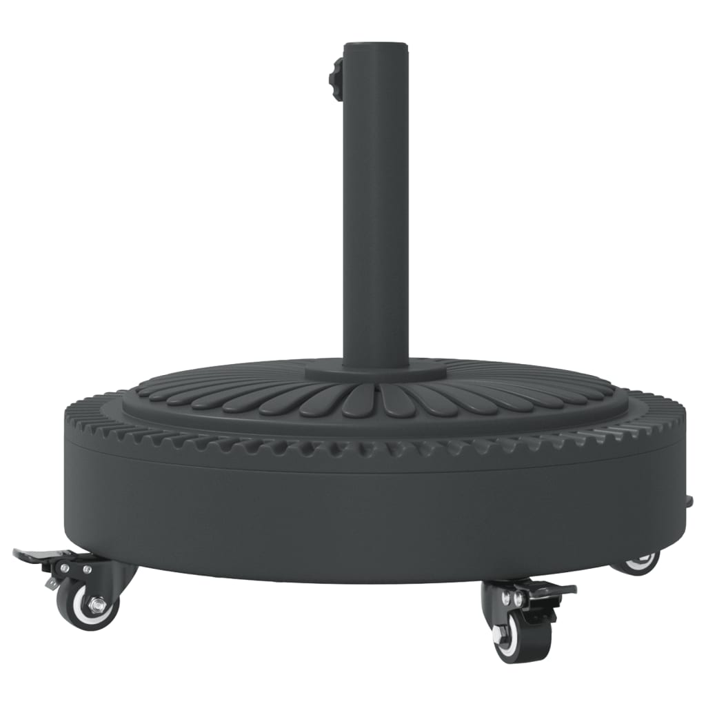 Parasol Base with Wheels for Ø1.5"/1.9" Poles 59.5 lb Round