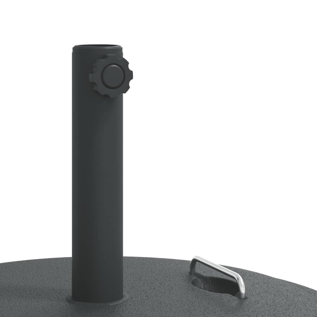 Parasol Base with Handles for Ø1.5"/1.9" Poles 55.1 lb Round