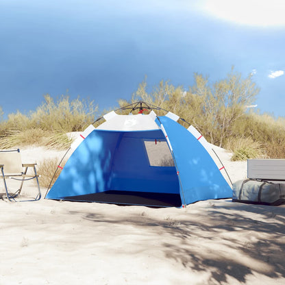 Beach Tent 2-Person Azure Blue Quick Release Waterproof