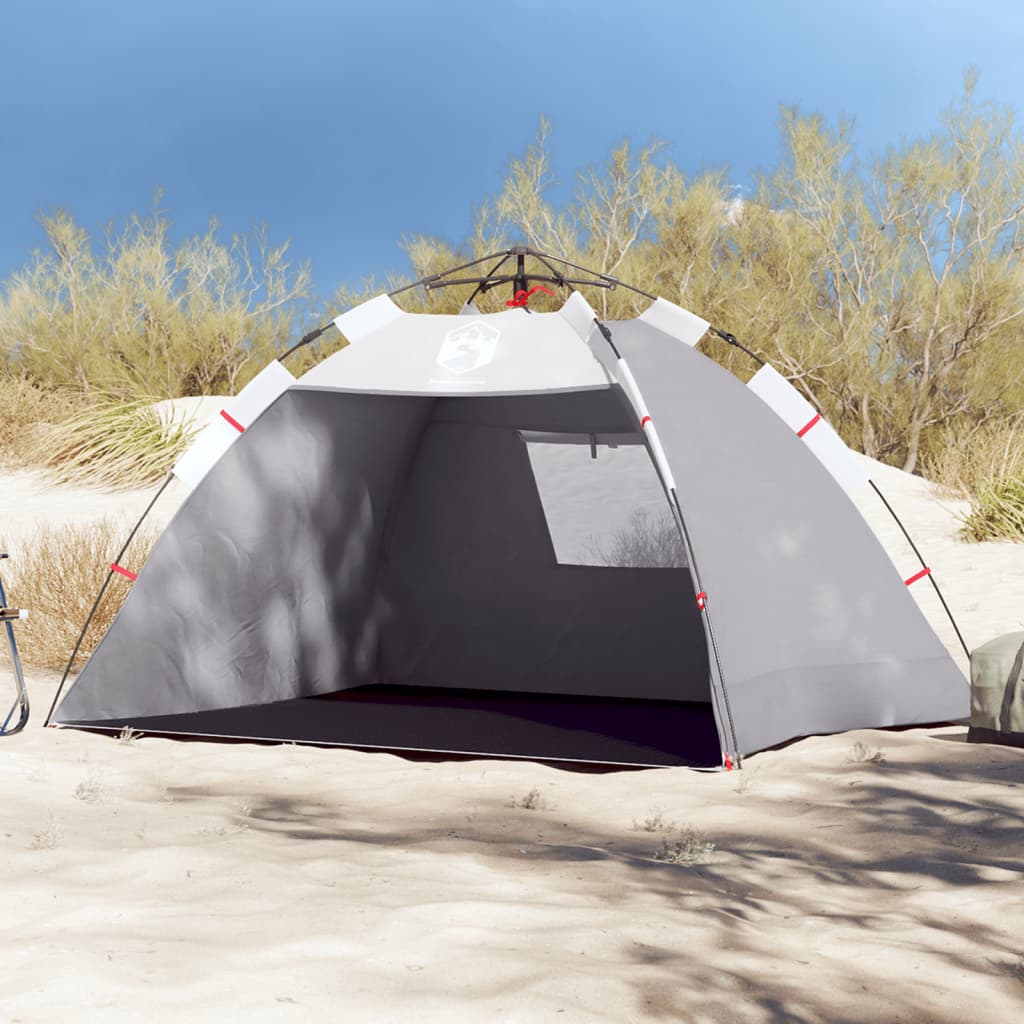 Beach Tent 2-Person Grey Quick Release Waterproof