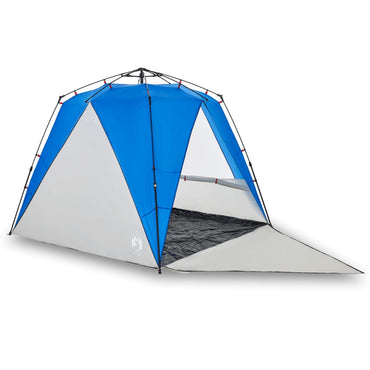 Beach Tent 4-Person Azure Blue Quick Release Waterproof