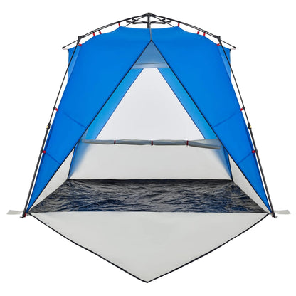 Beach Tent 4-Person Azure Blue Quick Release Waterproof