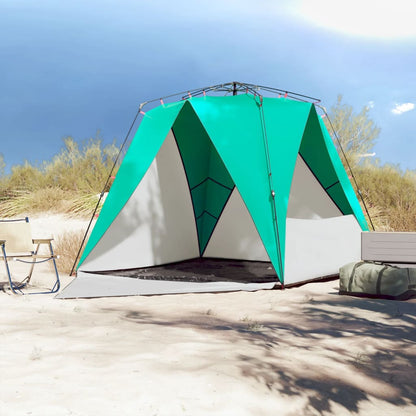 Beach Tent 4-Person Sea Green Quick Release Waterproof