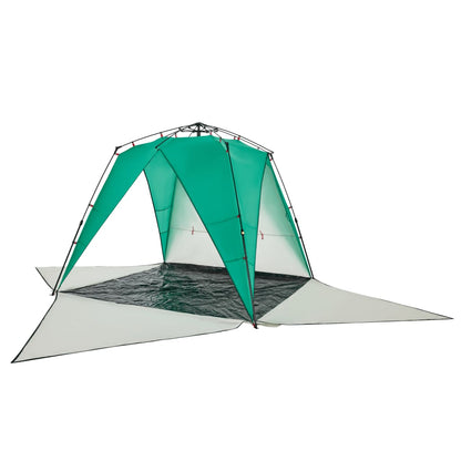 Beach Tent 4-Person Sea Green Quick Release Waterproof