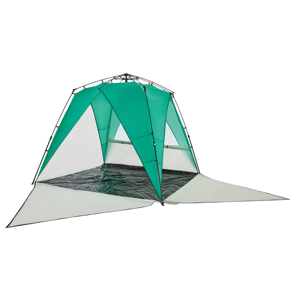 Beach Tent 4-Person Sea Green Quick Release Waterproof