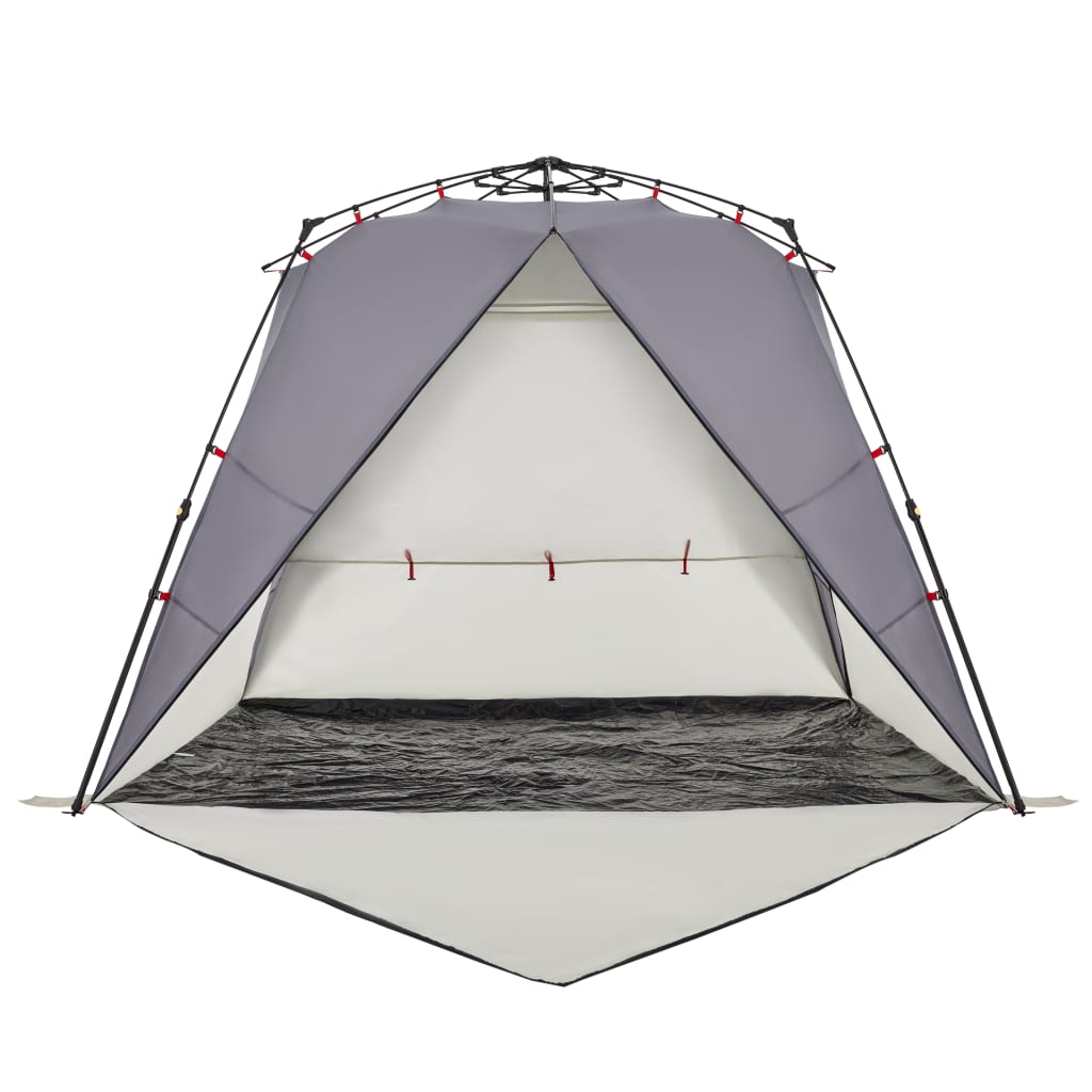 Beach Tent 4-Person Grey Quick Release Waterproof