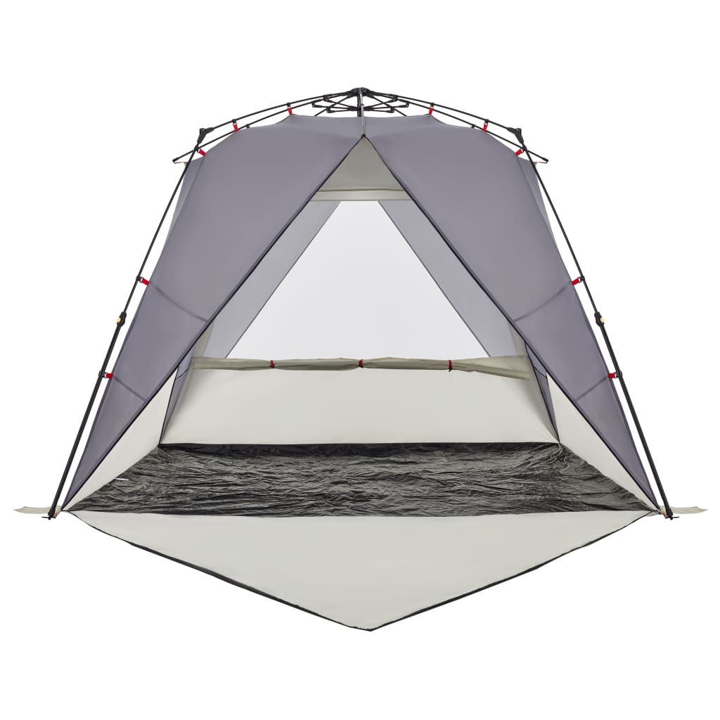 Beach Tent 4-Person Grey Quick Release Waterproof