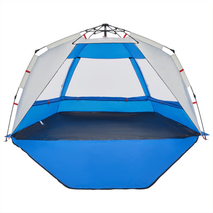 Beach Tent 3-Person Azure Blue Quick Release Waterproof