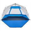 Beach Tent 3-Person Azure Blue Quick Release Waterproof