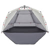 Beach Tent 3-Person Grey Quick Release Waterproof