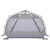 Beach Tent 3-Person Grey Quick Release Waterproof