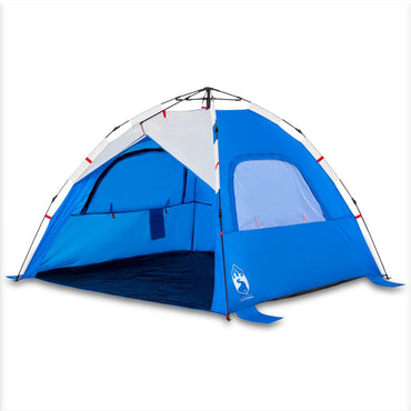 Beach Tent 3-Person Azure Blue Quick Release Waterproof