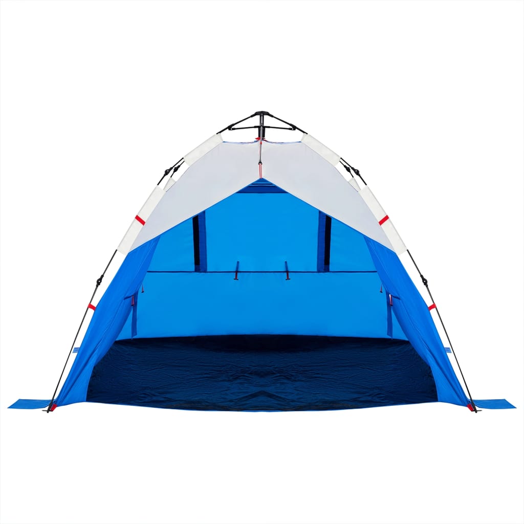 Beach Tent 3-Person Azure Blue Quick Release Waterproof