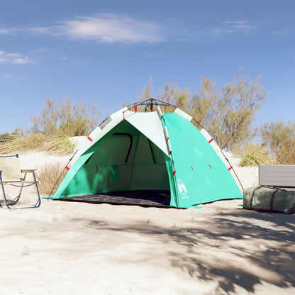 Beach Tent 3-Person Sea Green Quick Release Waterproof