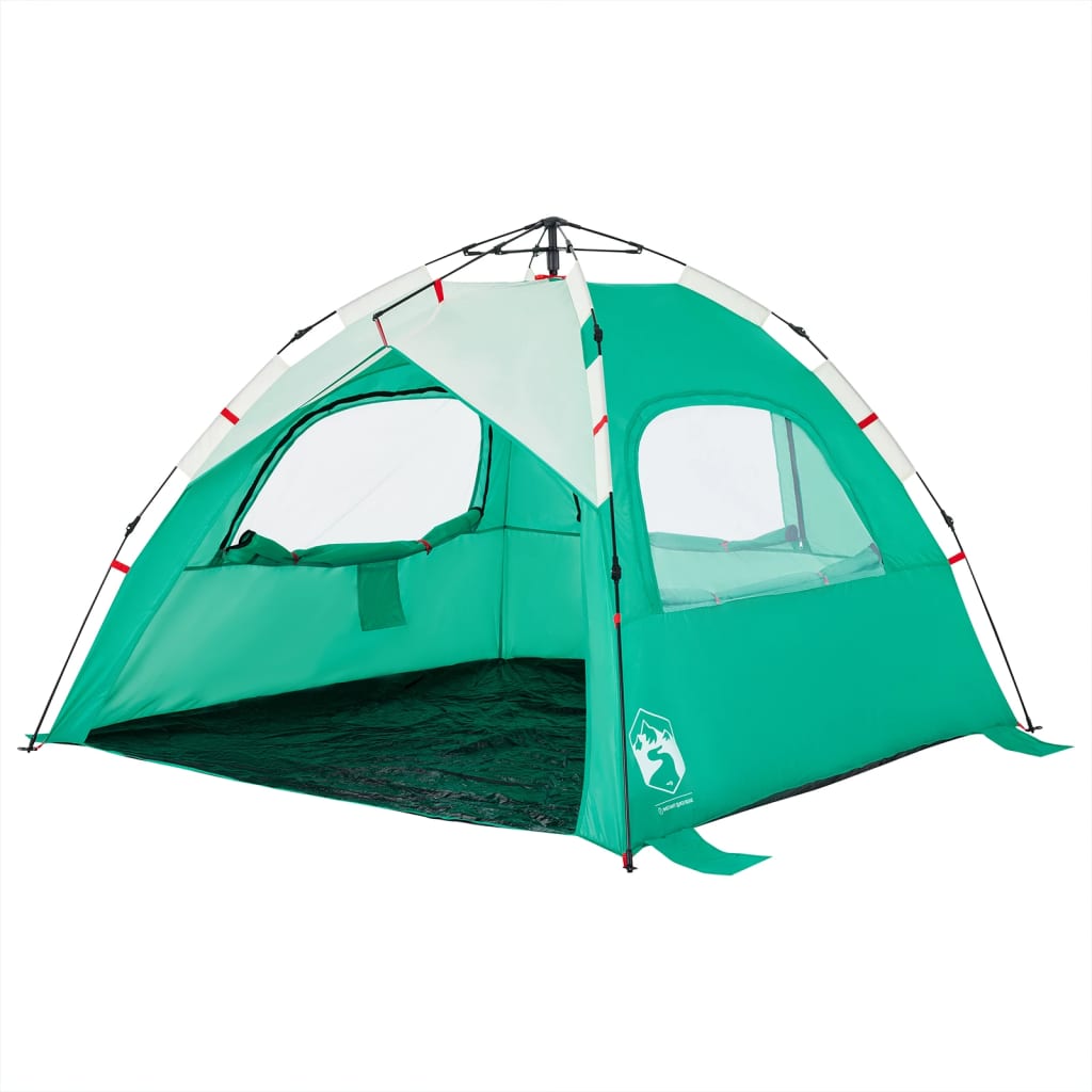 Beach Tent 3-Person Sea Green Quick Release Waterproof