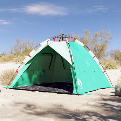 Beach Tent 3-Person Sea Green Quick Release Waterproof