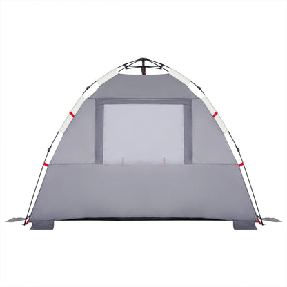 Beach Tent 3-Person Grey Quick Release Waterproof