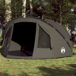 Fishing Tent 4-Person Brown Waterproof