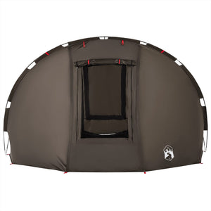 Fishing Tent 5-Person Brown Waterproof