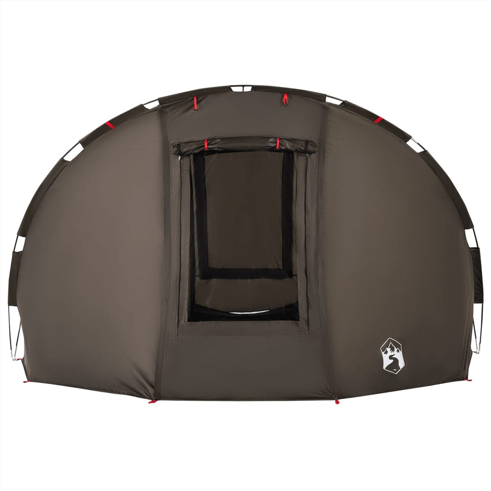 Fishing Tent 5-Person Brown Waterproof