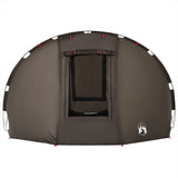 Fishing Tent 5-Person Brown Waterproof