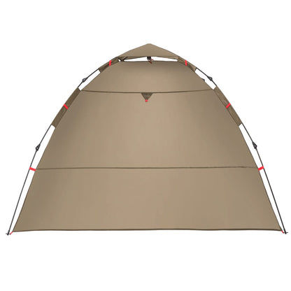 Fishing Tent 4-Person Brown Quick Release