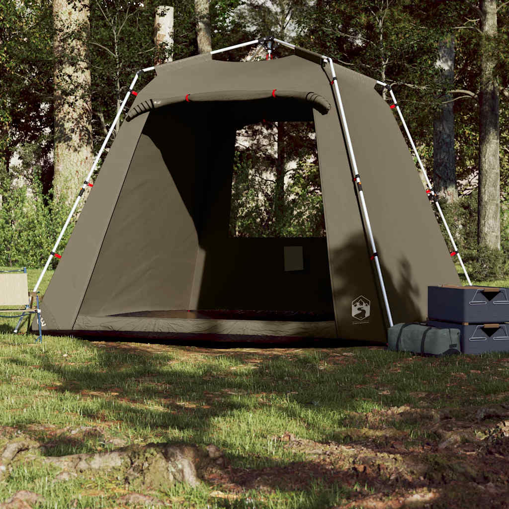 Fishing Tent 4-Person Olive Green Quick Release