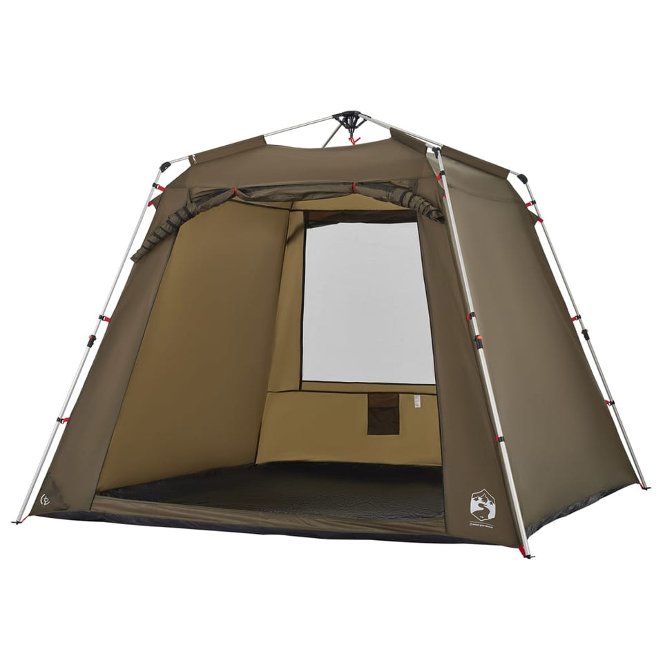 Fishing Tent 4-Person Olive Green Quick Release