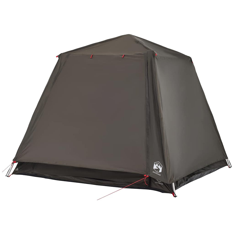 Fishing Tent 4-Person Brown Quick Release