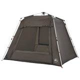 Fishing Tent 4-Person Brown Quick Release