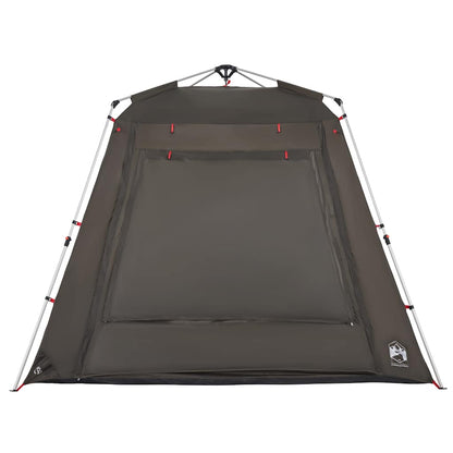 Fishing Tent 4-Person Brown Quick Release