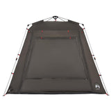 Fishing Tent 4-Person Brown Quick Release