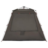 Fishing Tent 4-Person Brown Quick Release